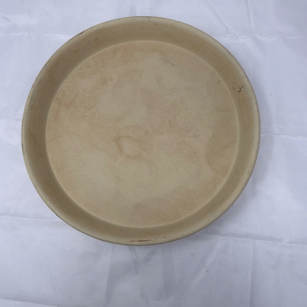 Pampered Chef Deep Dish Baker 124 Natural Stoneware 11 Inch Made in USA